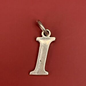 .925 Letter I Sterling Silver Jewelry Charm #teacher #alphabet